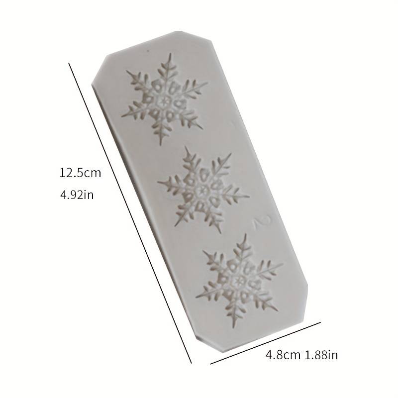 Christmas Needle shaped Snowflake Fondant Food grade - Temu